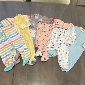 Footies bundle for size 3-6 months
